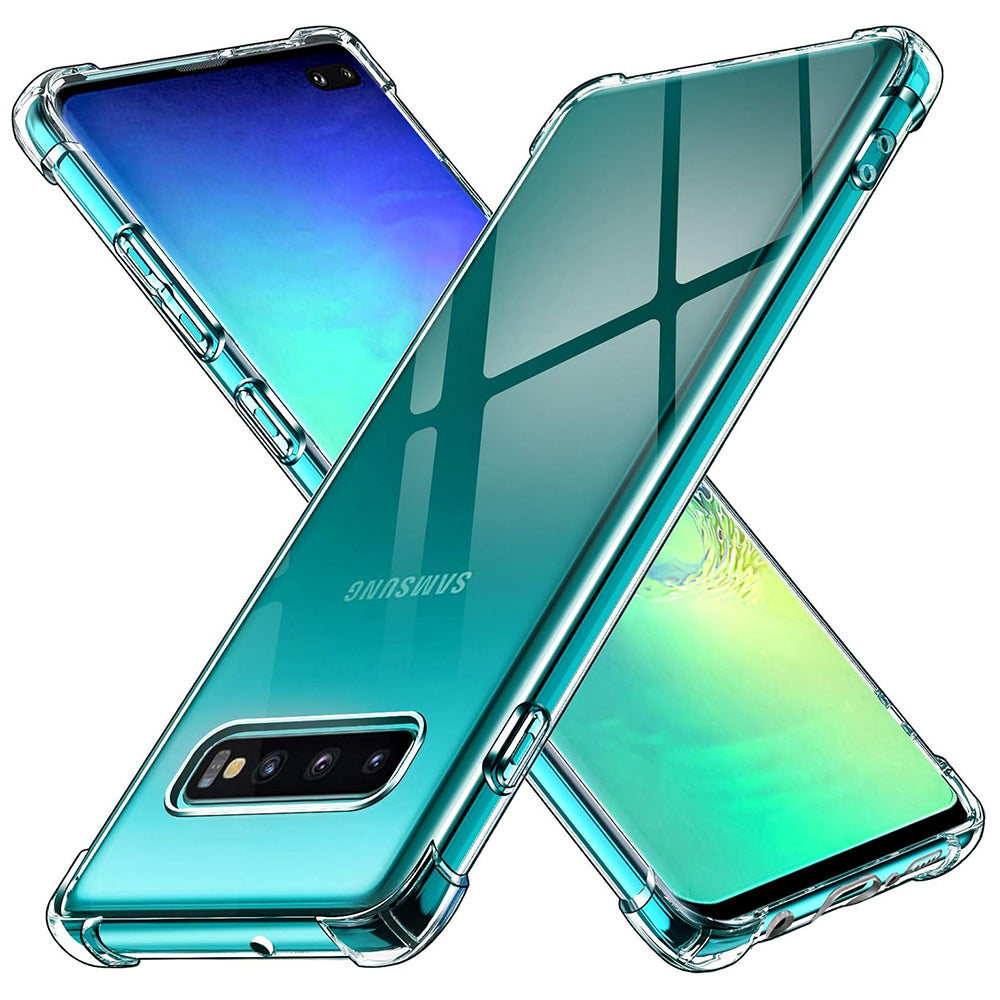 Custodia per Samsung Galaxy S10+ G975, Techsuit, Shockproof Clear, Trasparente