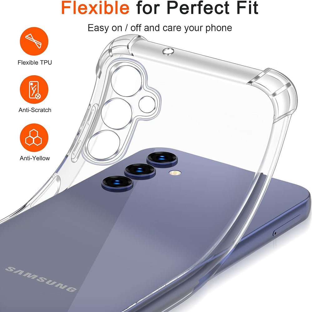 Custodia per Samsung Galaxy S10+ G975, Techsuit, Shockproof Clear, Trasparente