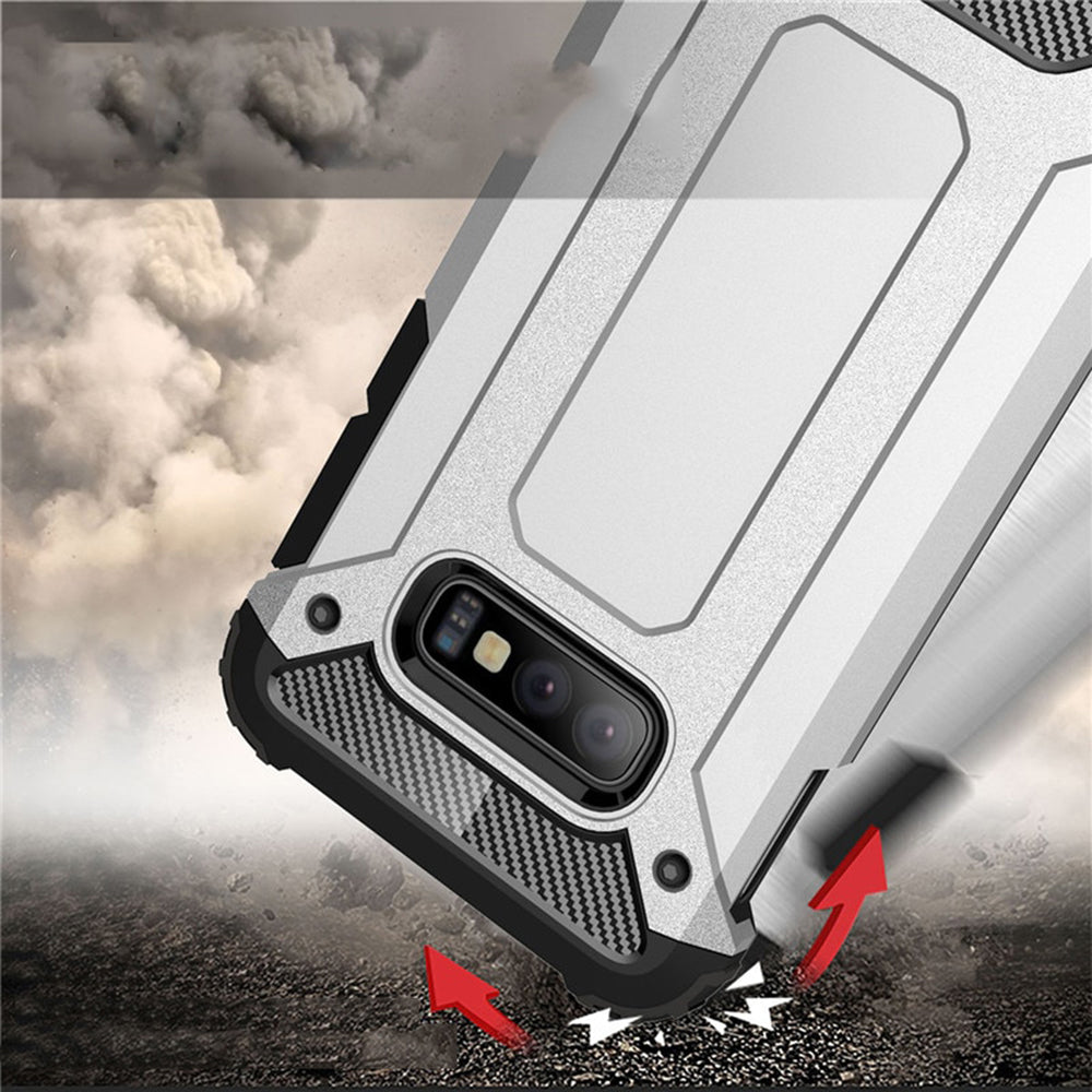 Custodia per Samsung Galaxy S10e G970, Techsuit, Hybrid Armor, Nera