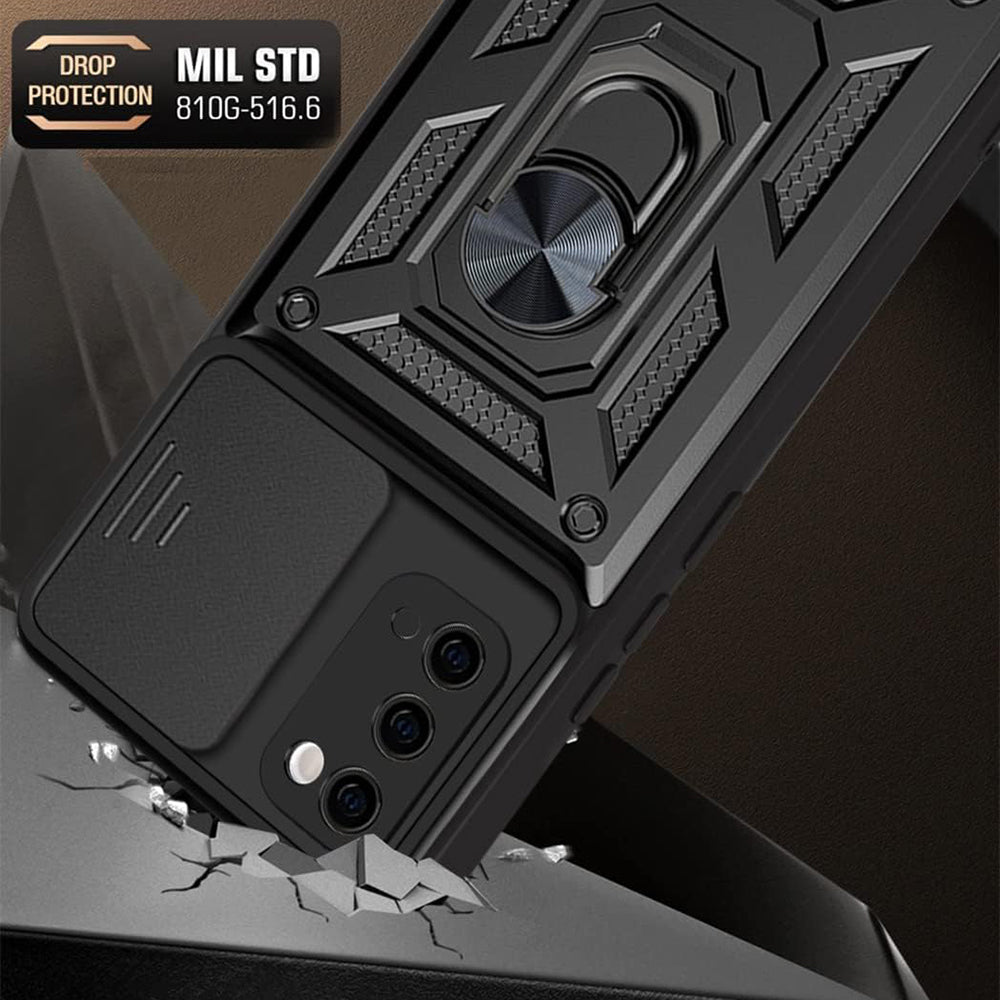 Custodia per Samsung Galaxy S20 5G G981 / S20 G980, Techsuit, CamShield, Nera