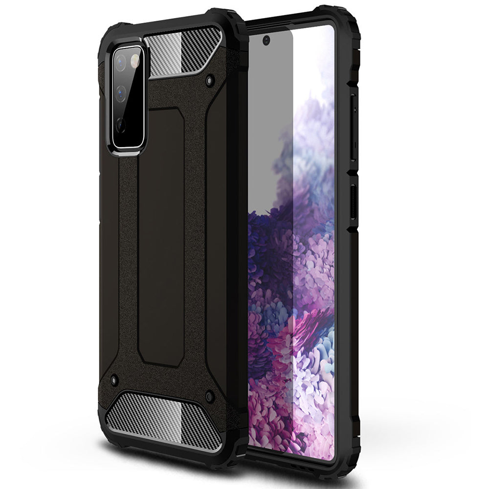 Custodia per Samsung Galaxy S20 FE 2022 G781 / S20 FE 5G G781 / S20 FE G780, Techsuit, Hybrid Armor, Nera
