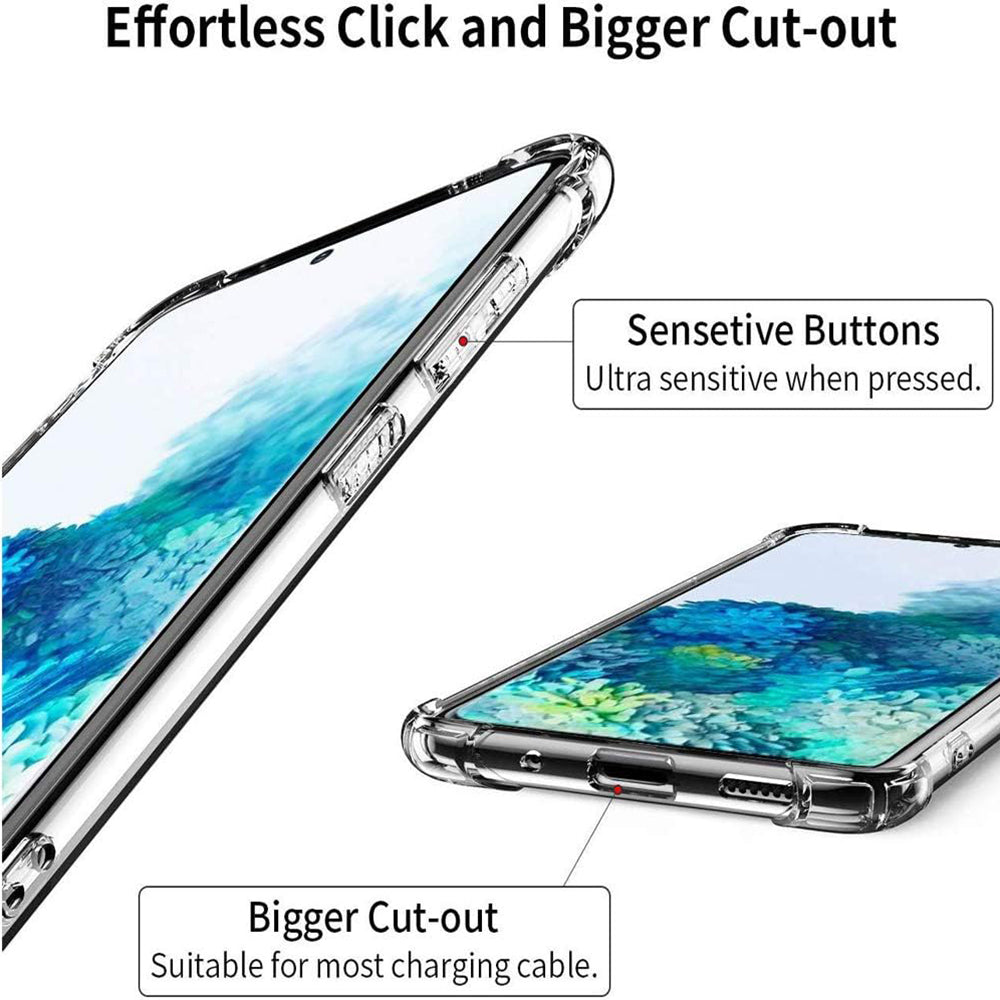 Custodia per Samsung Galaxy S20+ 5G G986 / S20+ G985, Techsuit, Shockproof Clear, Trasparente
