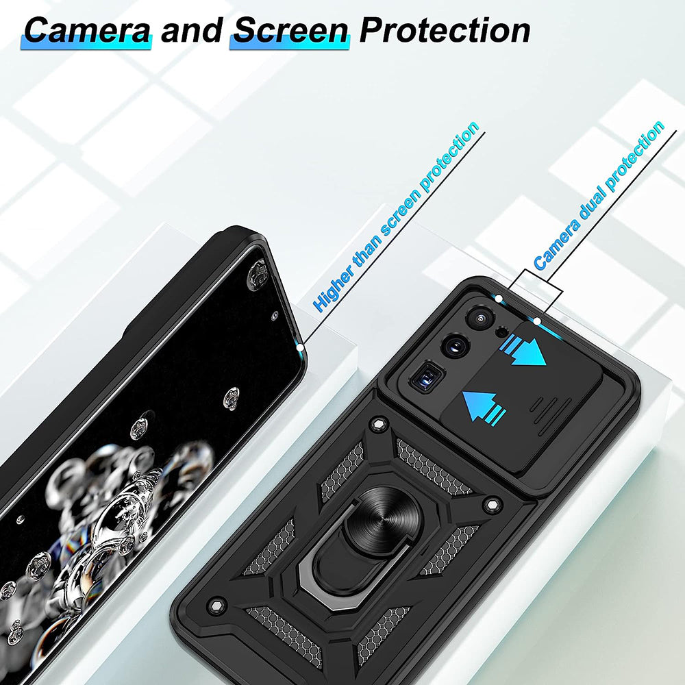 Custodia per Samsung Galaxy S20 Ultra 5G G988 / S20 Ultra G988, Techsuit, CamShield, Nera