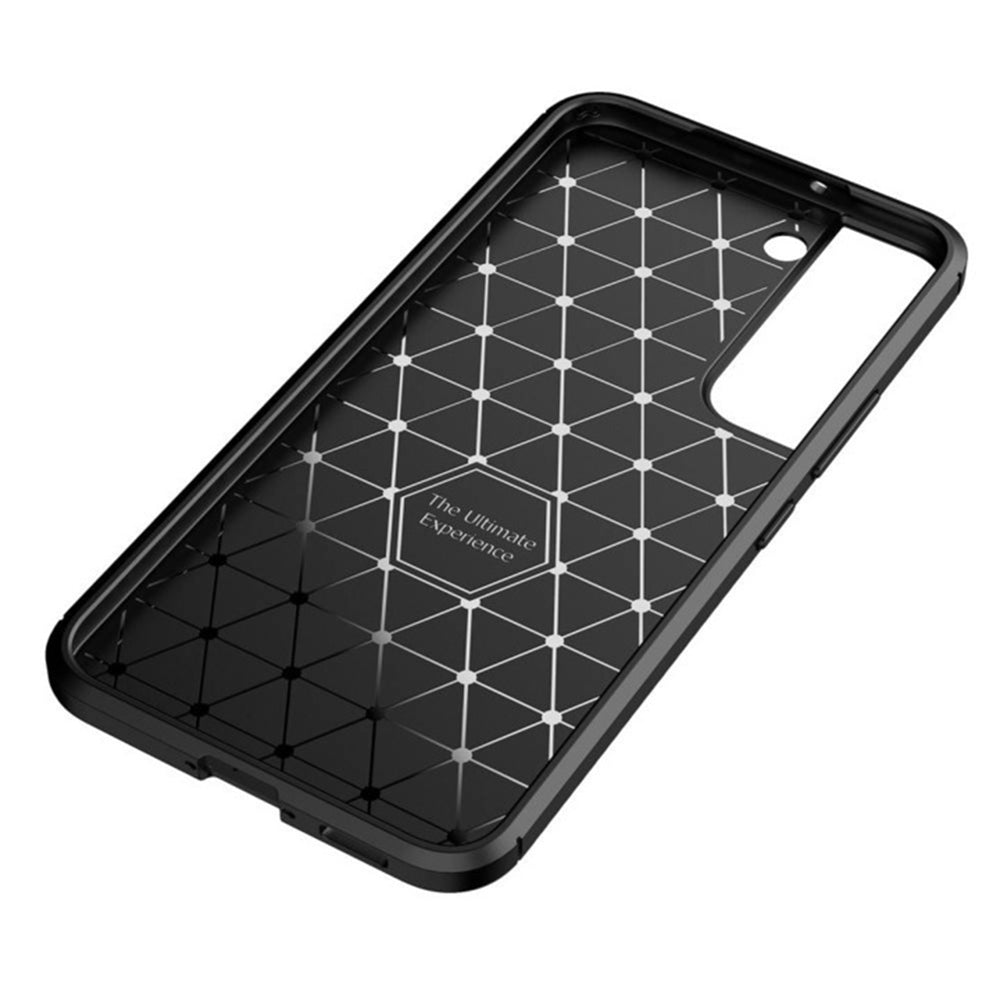 Custodia per Samsung Galaxy S21 FE 5G G990, Techsuit, CarbonFiber, Nera