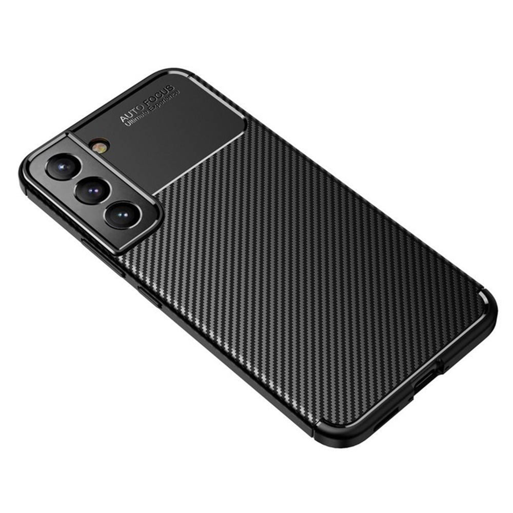 Custodia per Samsung Galaxy S21 FE 5G G990, Techsuit, CarbonFiber, Nera