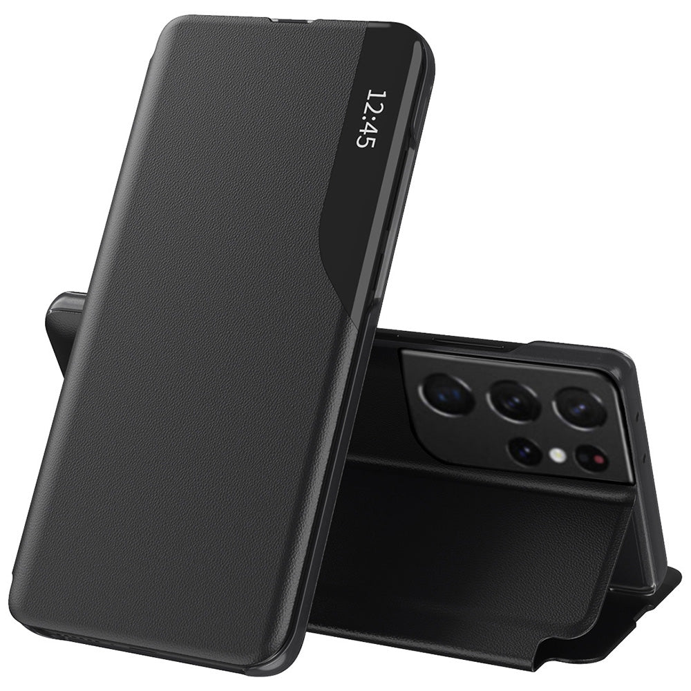 Custodia per Samsung Galaxy S21 Ultra 5G G998, Techsuit, eFold, Nera