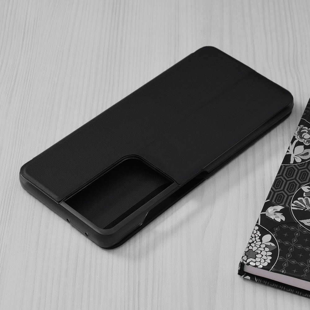 Custodia per Samsung Galaxy S21 Ultra 5G G998, Techsuit, eFold, Nera