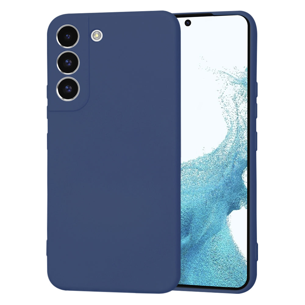Custodia per Samsung Galaxy S22 5G S901, Techsuit, SoftFlex, Blu navy