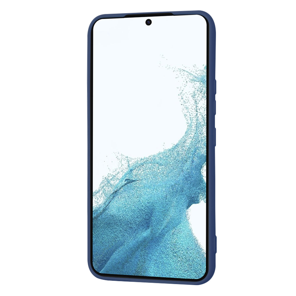 Custodia per Samsung Galaxy S22 5G S901, Techsuit, SoftFlex, Blu navy
