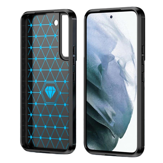 Custodia per Samsung Galaxy S22+ 5G S906, Techsuit, Carbonio, Nera