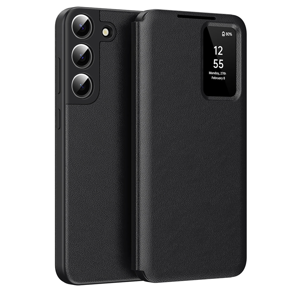 Custodia per Samsung Galaxy S22+ 5G S906, Techsuit, SmartView, Nera