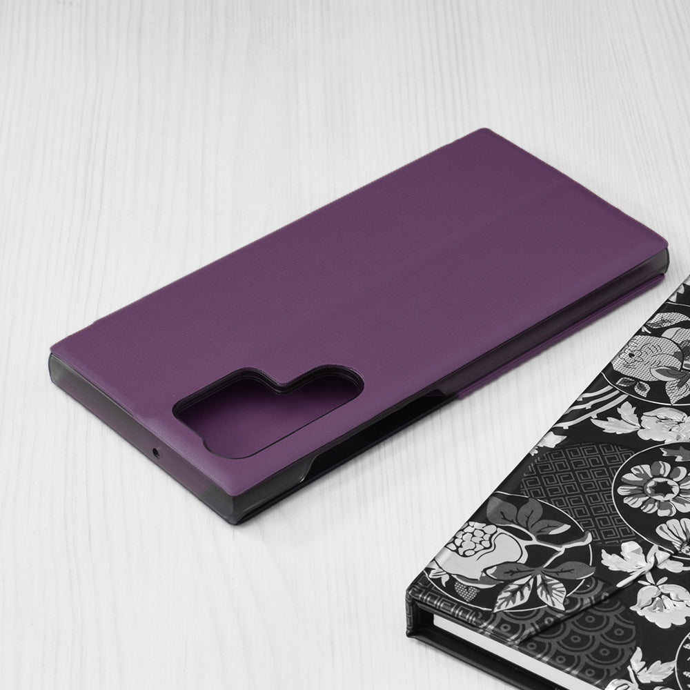 Custodia per Samsung Galaxy S22 Ultra 5G S908, Techsuit, eFold, Viola