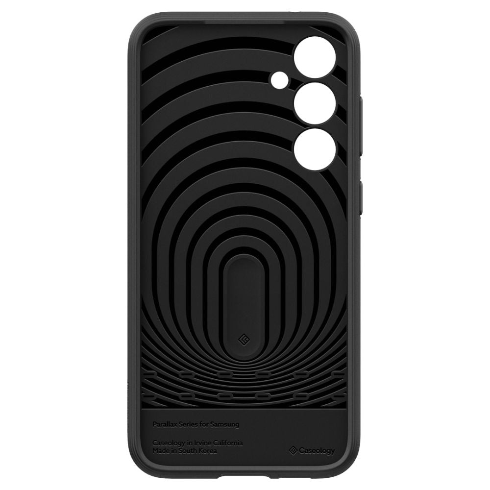 Custodia per Samsung Galaxy S23 FE S711, Spigen, Caseology Parallax, Nera Opaca
