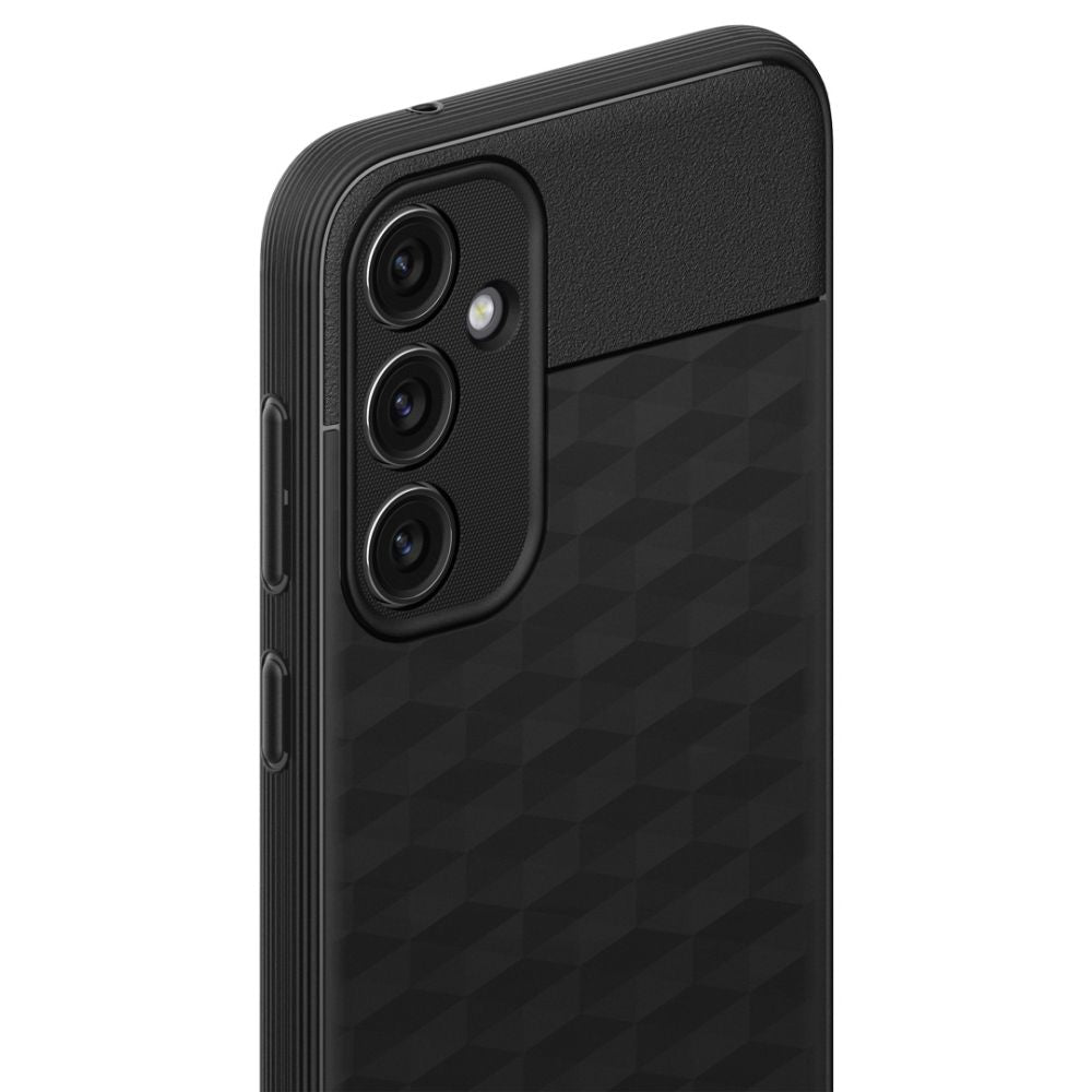 Custodia per Samsung Galaxy S23 FE S711, Spigen, Caseology Parallax, Nera Opaca