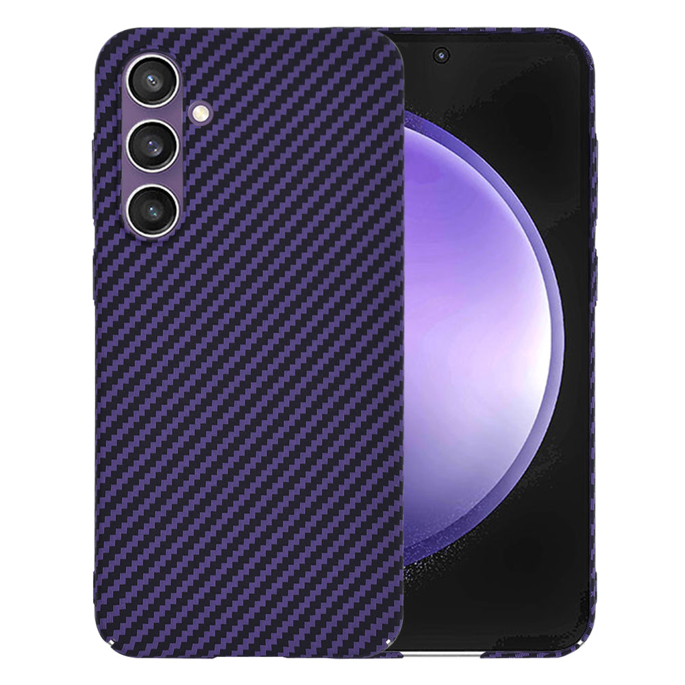 Custodia per Samsung Galaxy S23 FE S711, Techsuit, Carbonite FiberShell, Viola