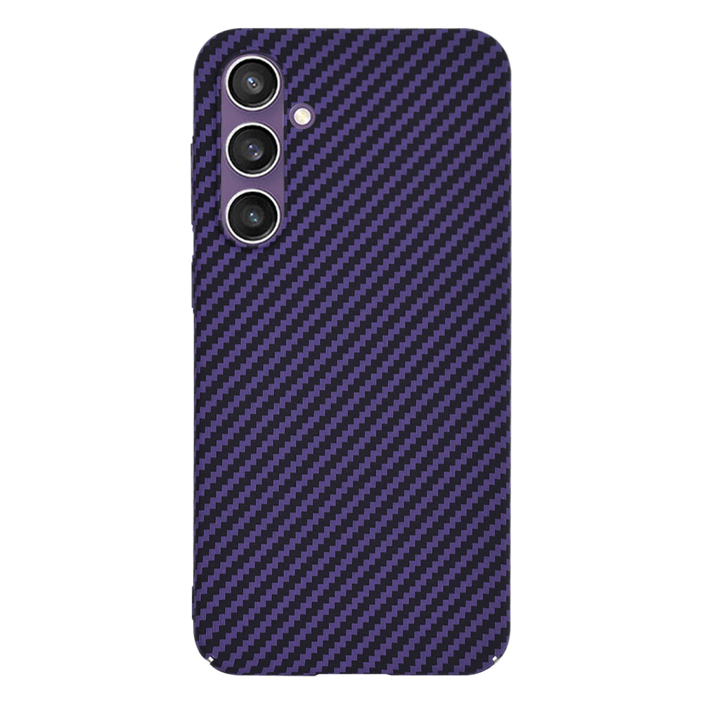 Custodia per Samsung Galaxy S23 FE S711, Techsuit, Carbonite FiberShell, Viola