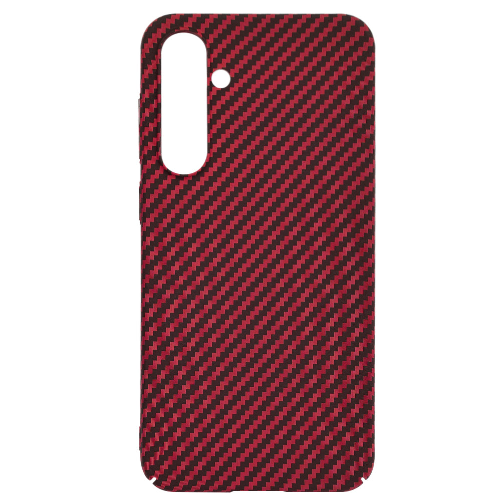 Custodia per Samsung Galaxy S23 FE S711, Techsuit, Carbonite FiberShell, Rossa