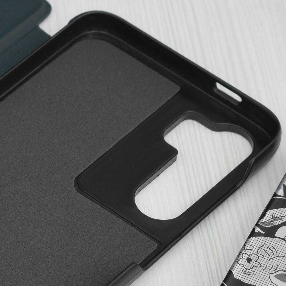 Custodia per Samsung Galaxy S23 FE S711, Techsuit, eFold, Verde