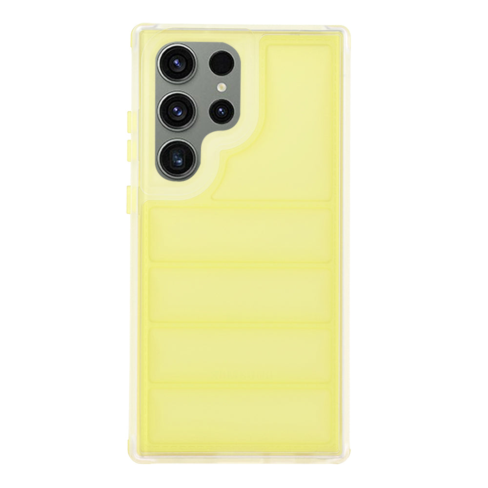 Custodia per Samsung Galaxy S23 FE S711, Techsuit, Wave Shield, Gialla