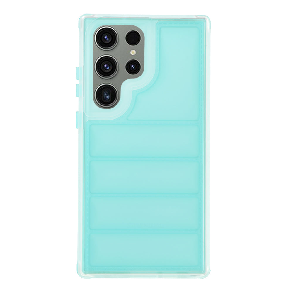 Custodia per Samsung Galaxy S23 FE S711, Techsuit, Wave Shield, Turchese