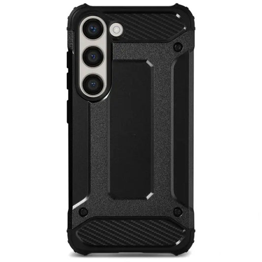 Custodia per Samsung Galaxy S23+ S916, Techsuit, Hybrid Armor, Nera