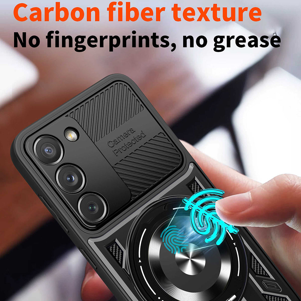 Custodia per Samsung Galaxy S23 S911, Techsuit, RuggedCam, Blu