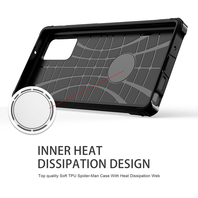 Custodia per Samsung Galaxy S23 Ultra S918, Techsuit, Hybrid Armor, Nera