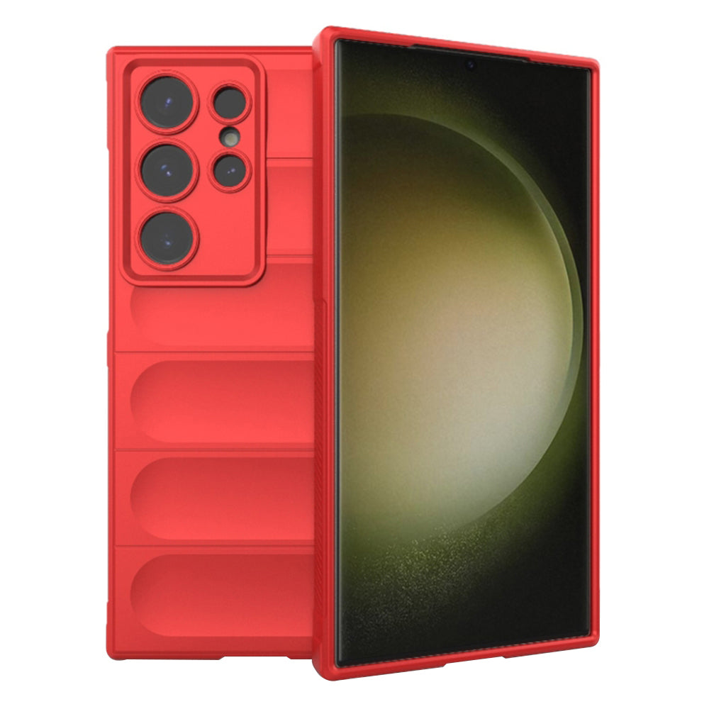 Custodia per Samsung Galaxy S23 Ultra S918, Techsuit, Magic Shield, Rossa