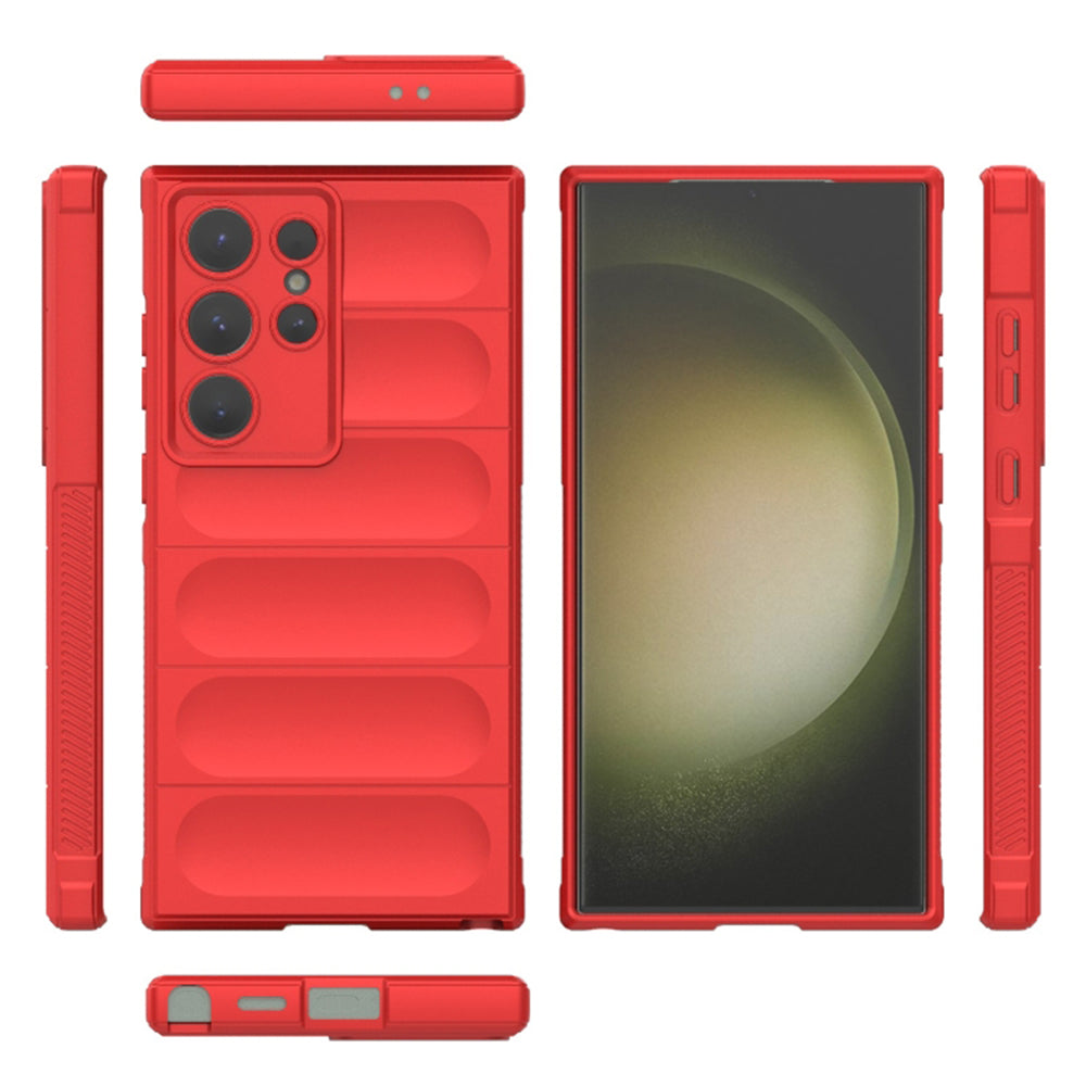 Custodia per Samsung Galaxy S23 Ultra S918, Techsuit, Magic Shield, Rossa