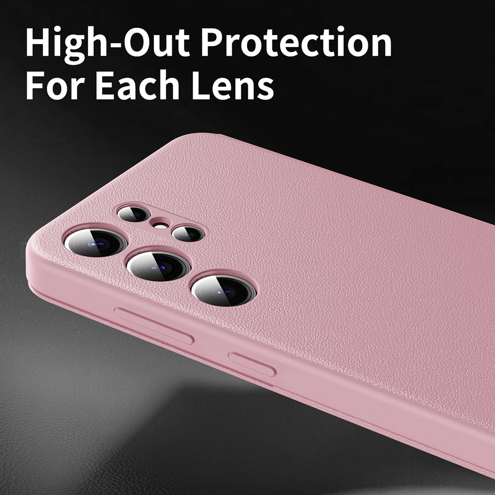 Custodia per Samsung Galaxy S23 Ultra S918, Techsuit, SmartView, Rosa
