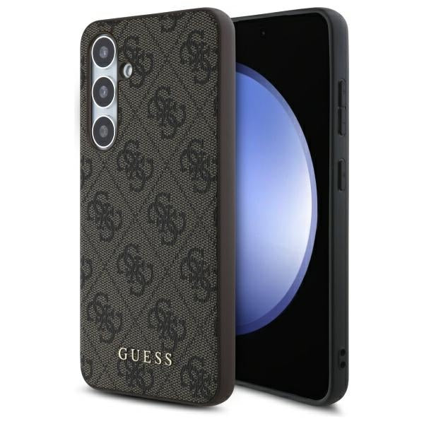 Custodia per Samsung Galaxy S24 FE S721, Guess, 4G Classic, Marrone