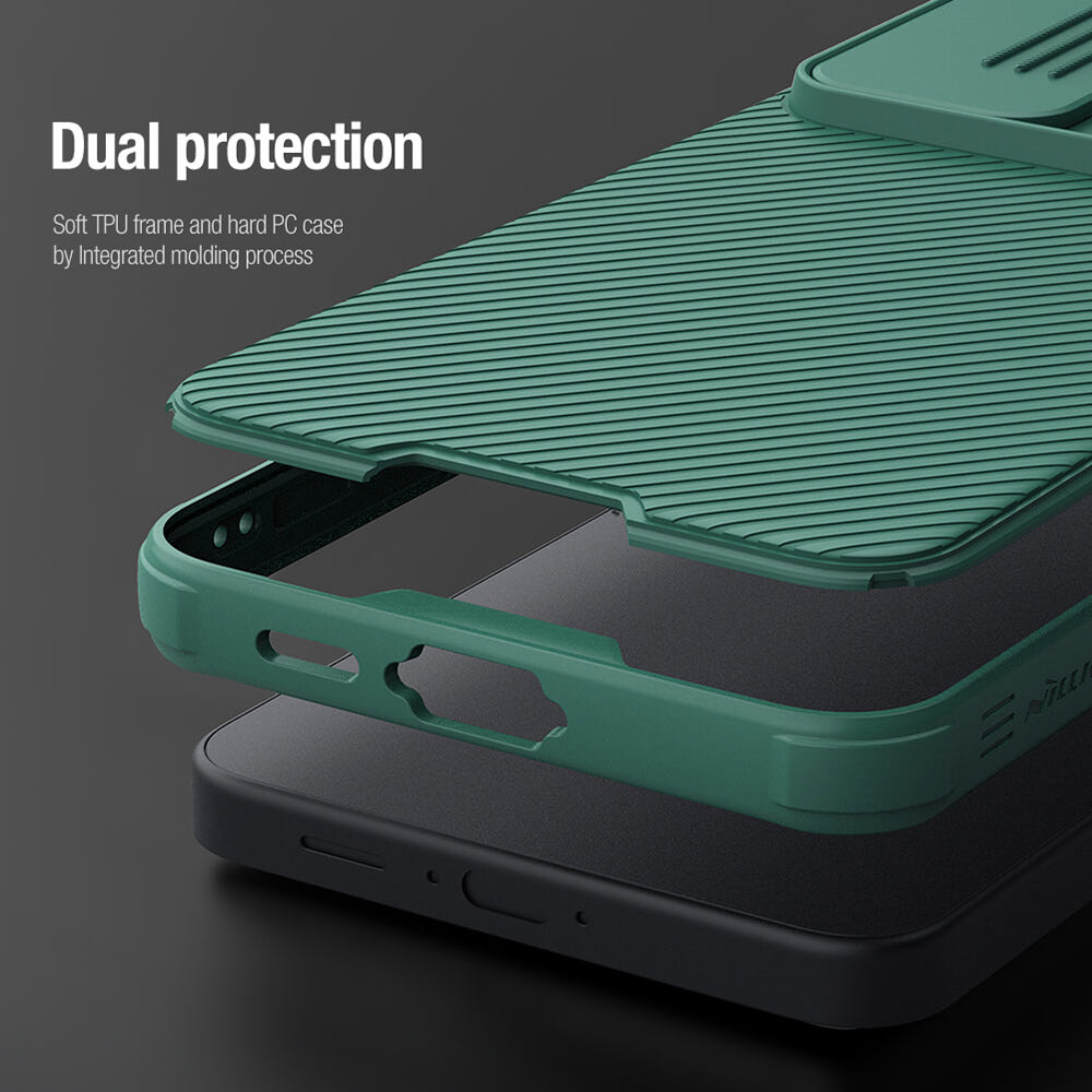 Custodia per Samsung Galaxy S24 FE S721, Nillkin, CamShield Pro, Blu