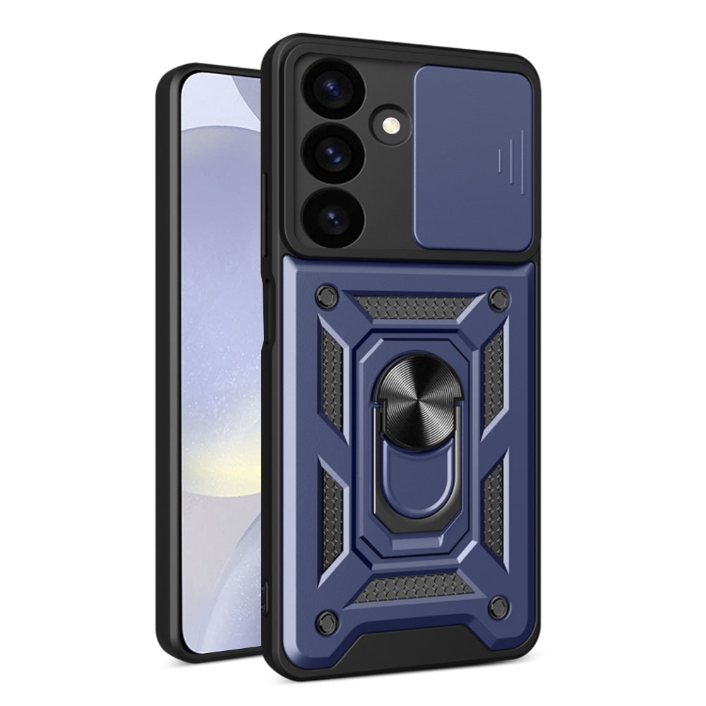 Custodia per Samsung Galaxy S24 FE S721, Techsuit, CamShield, Blu