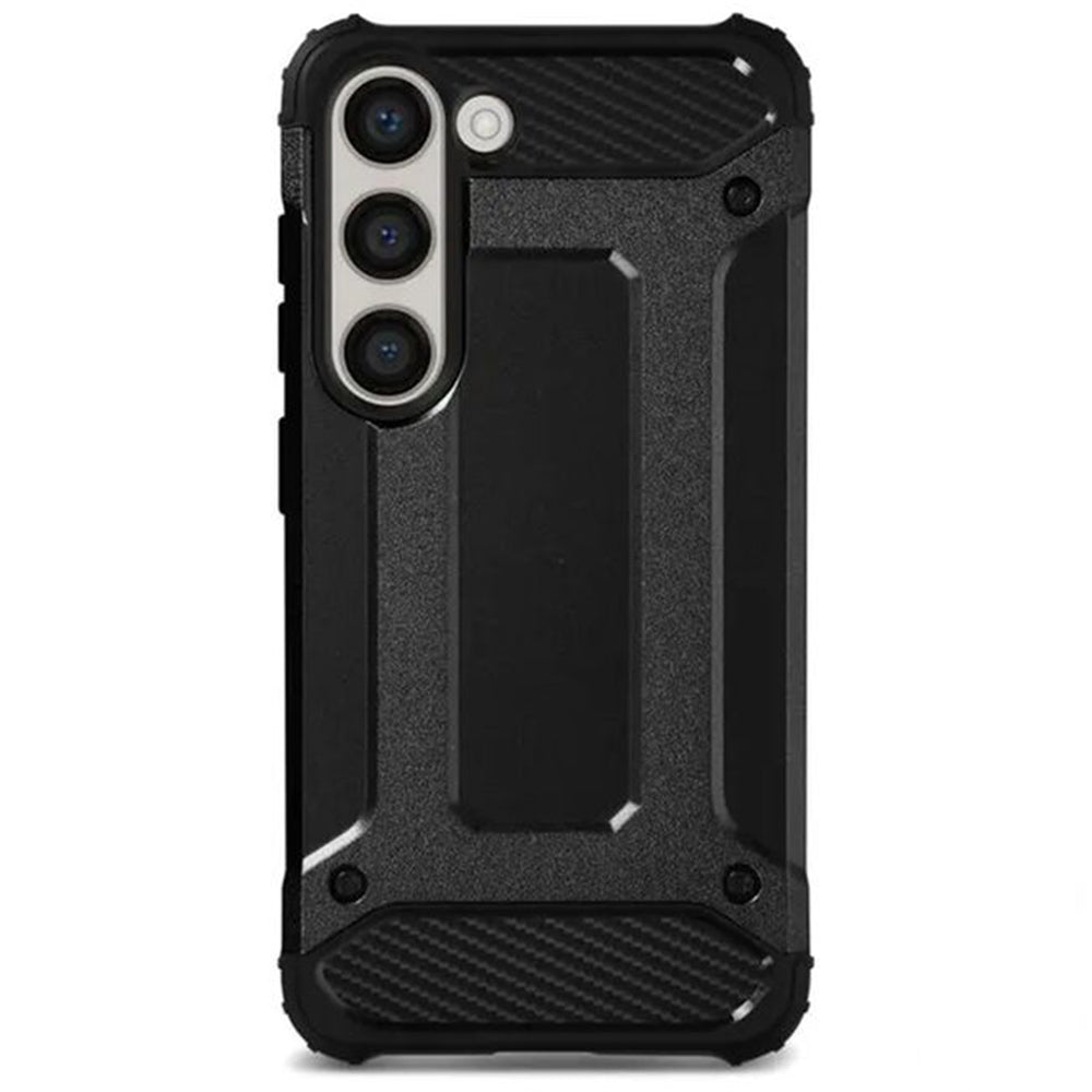 Custodia per Samsung Galaxy S24 FE S721, Techsuit, Hybrid Armor, Nera