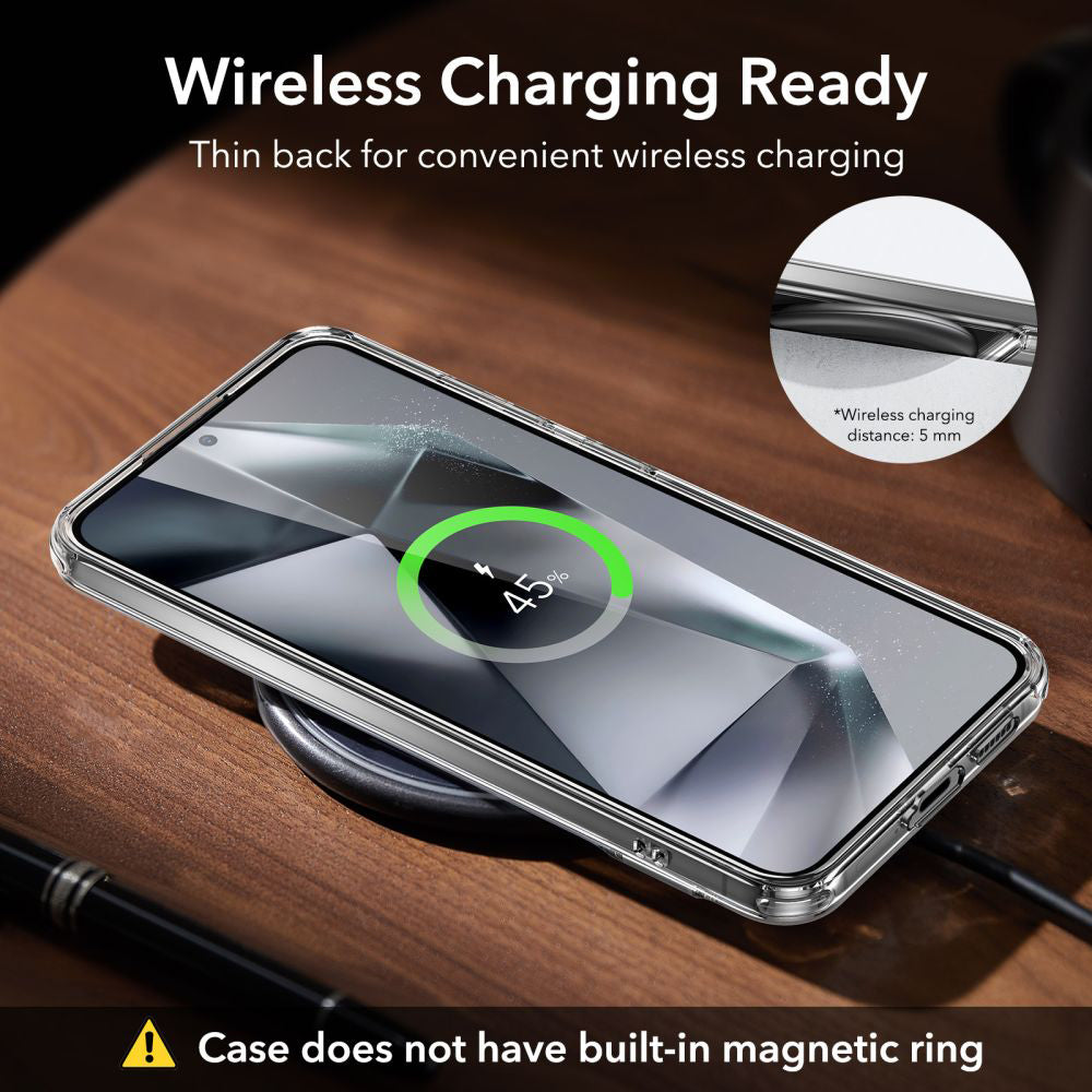 Custodia per Samsung Galaxy S24+ S926, ESR, Air Shield Boost Kickstand, Trasparente