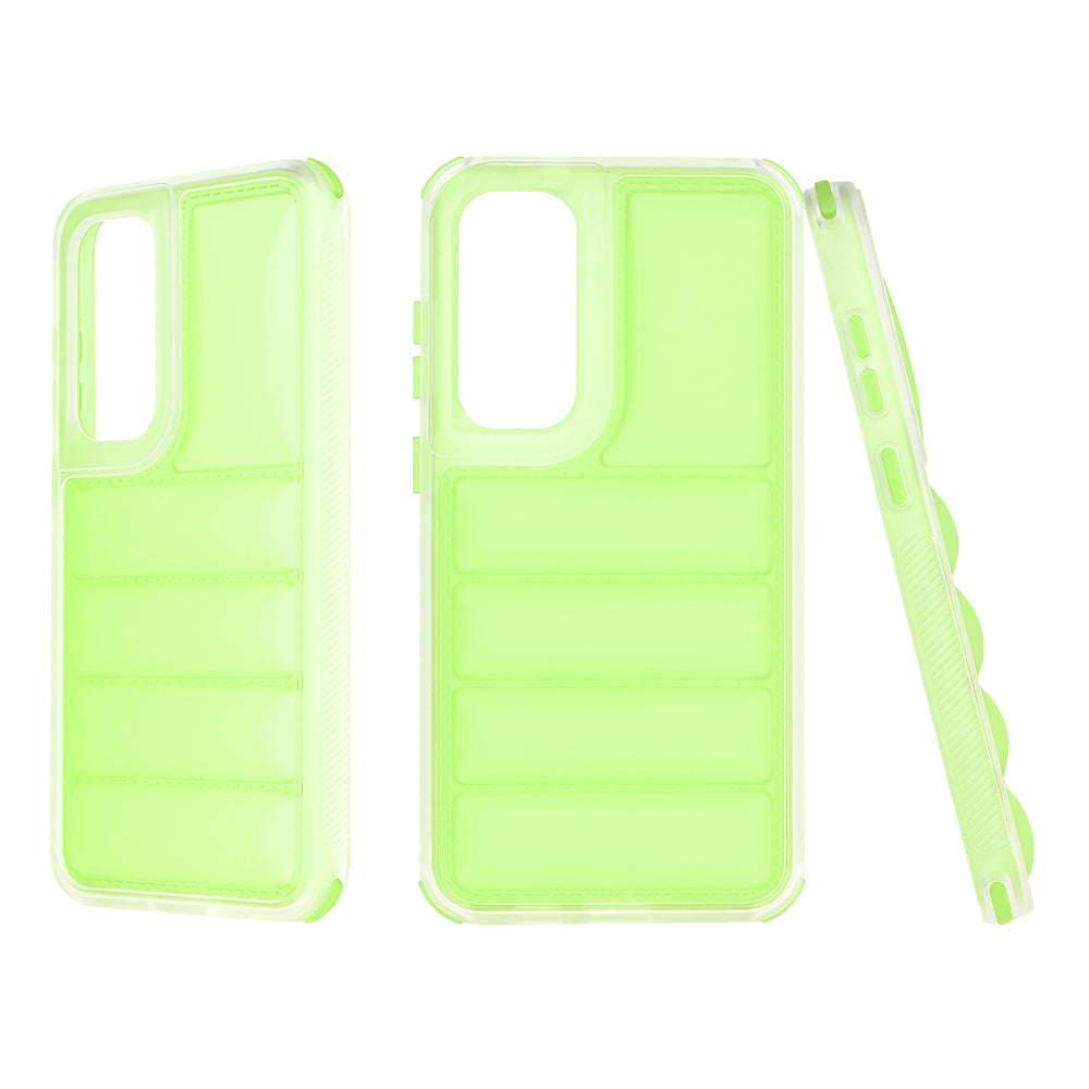 Custodia per Samsung Galaxy S24+ S926, Techsuit, Wave Shield, Verde