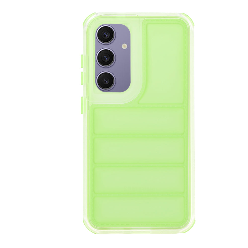 Custodia per Samsung Galaxy S24+ S926, Techsuit, Wave Shield, Verde