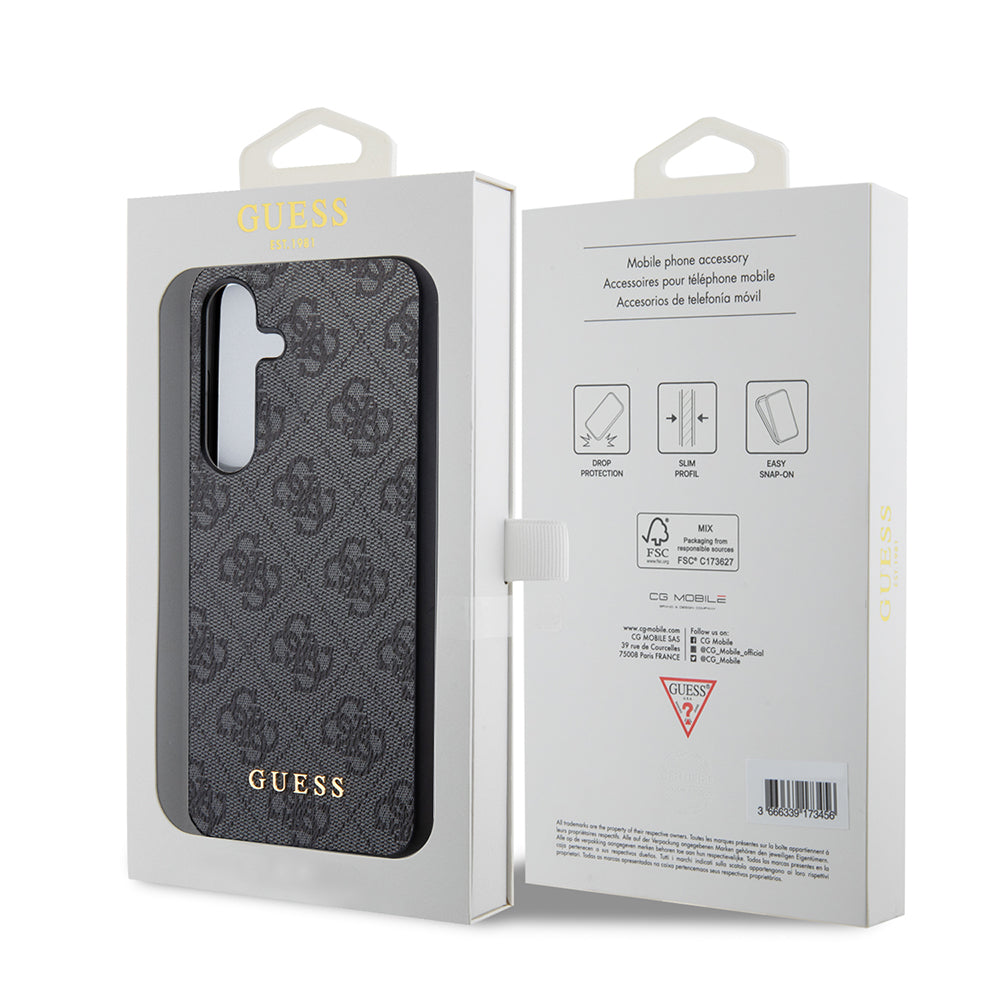 Case for Samsung Galaxy S24 S921, Guess, 4G Charm, Black