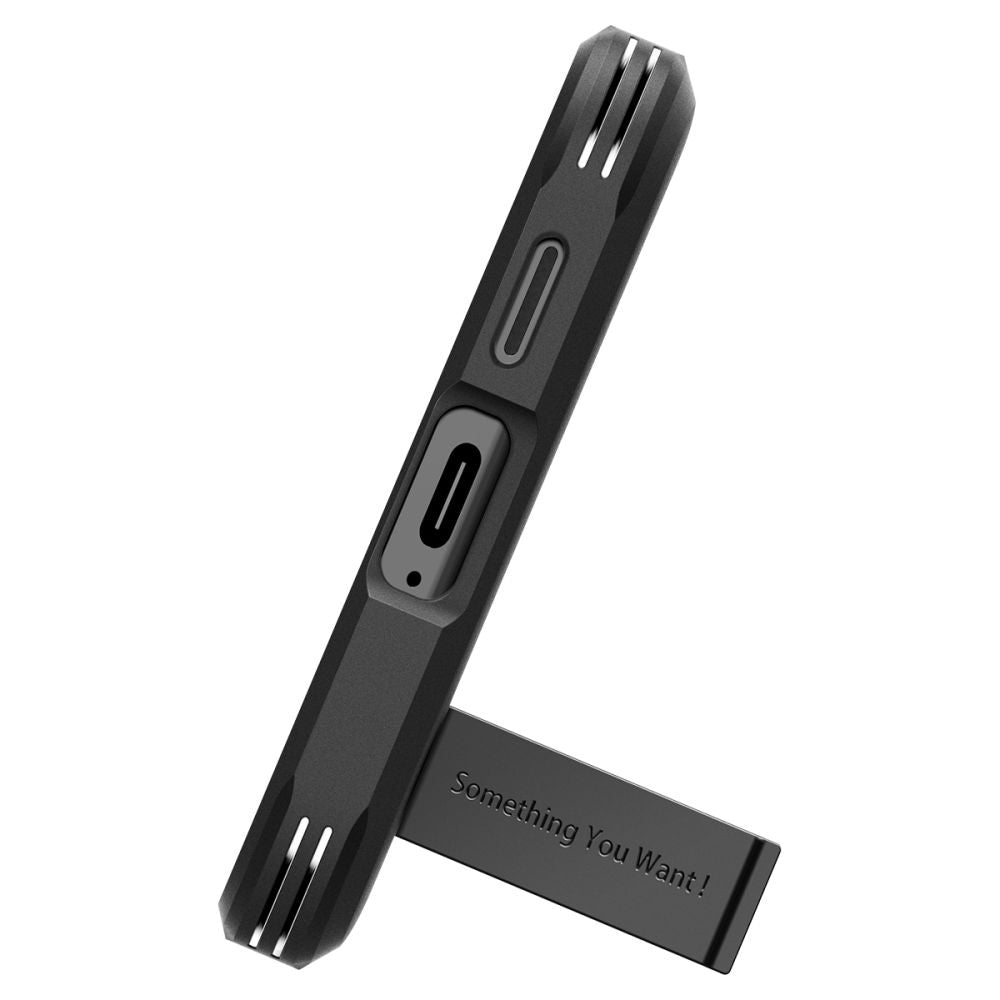 Custodia per Samsung Galaxy S24 S921, Spigen, Tough Armor, Nera ACS07355