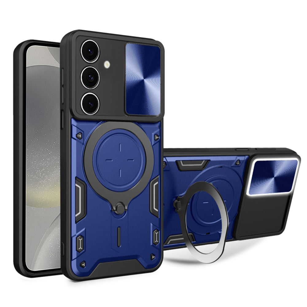 Case for Samsung Galaxy S24 S921, Techsuit, CamGuard Pro, Blue