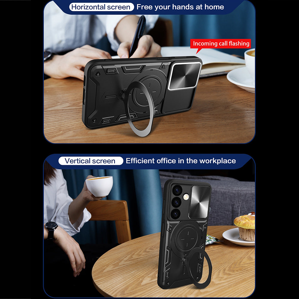 Case for Samsung Galaxy S24 S921, Techsuit, CamGuard Pro, Blue