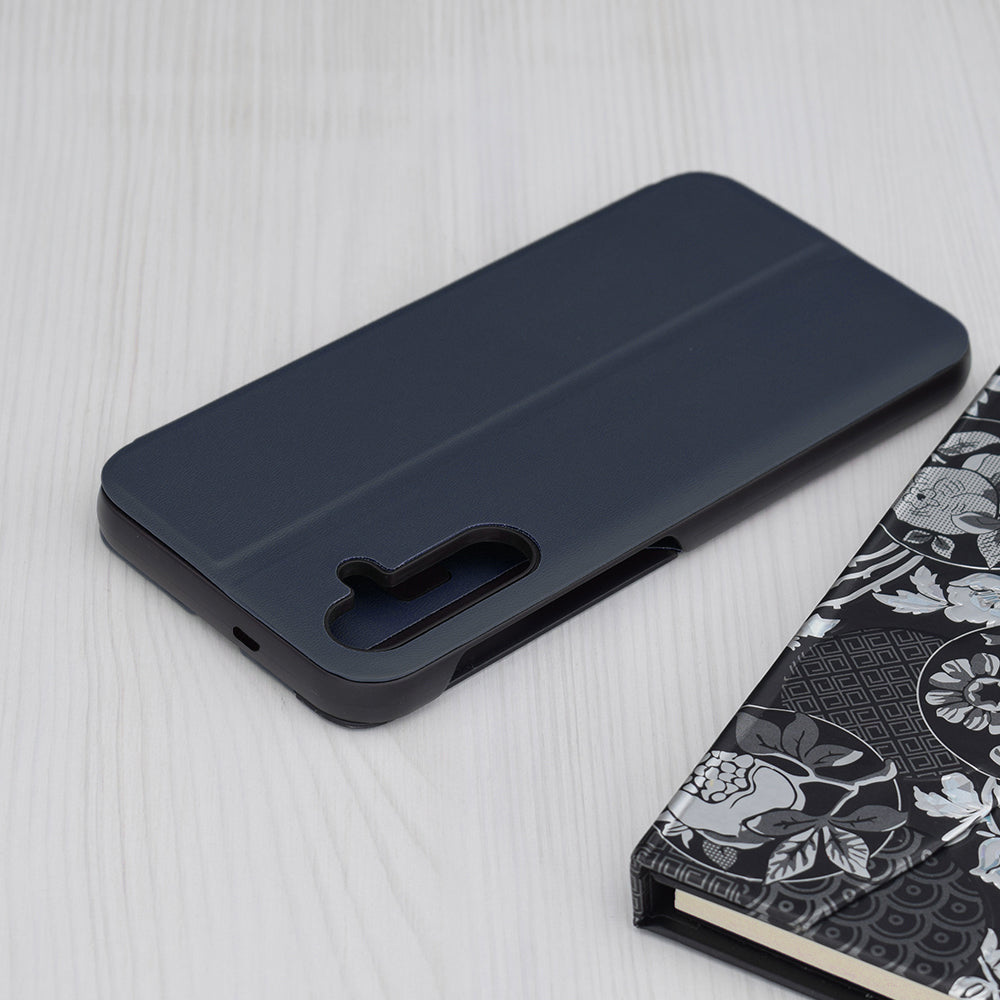 Custodia per Samsung Galaxy S24 S921, Techsuit, eFold, Blu Scuro