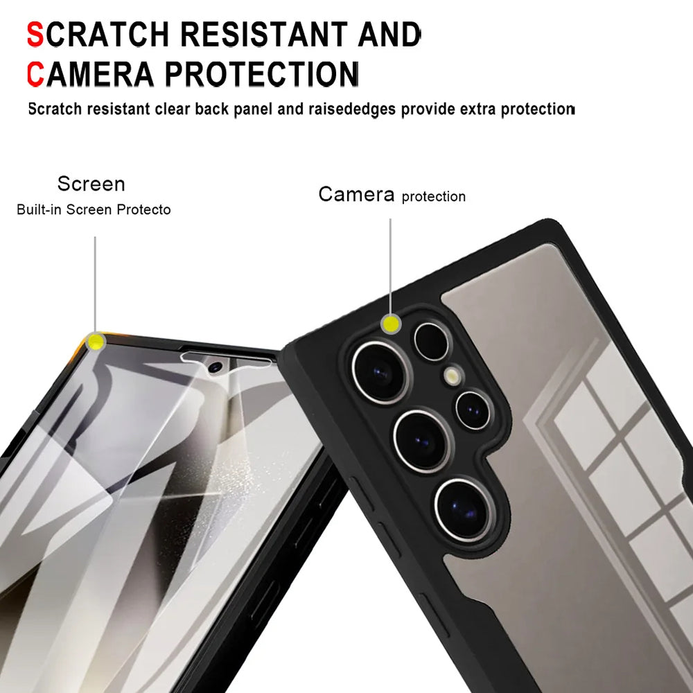 Custodia per Samsung Galaxy S24 Ultra S928, Techsuit, ColorVerse 360, Nera