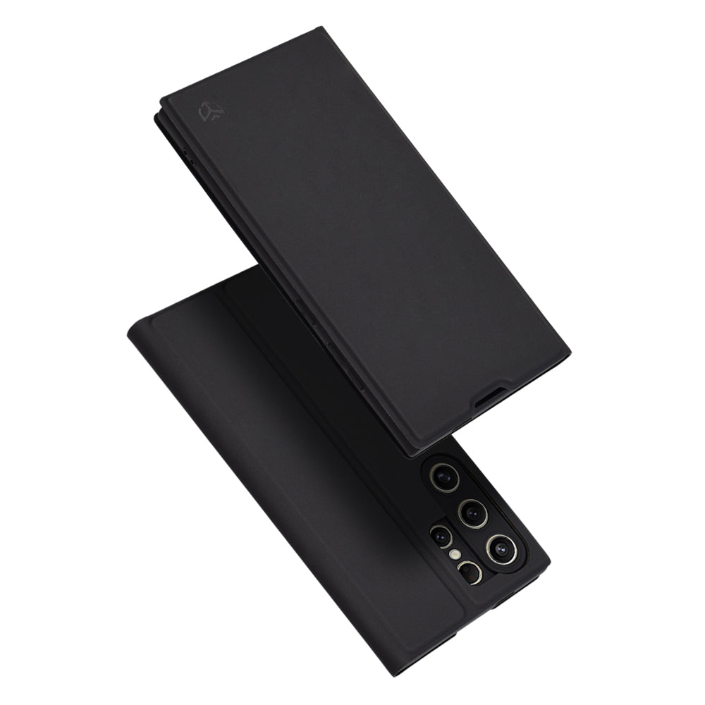 Custodia per Samsung Galaxy S24 Ultra S928, Techsuit, Magskin Book, Nera