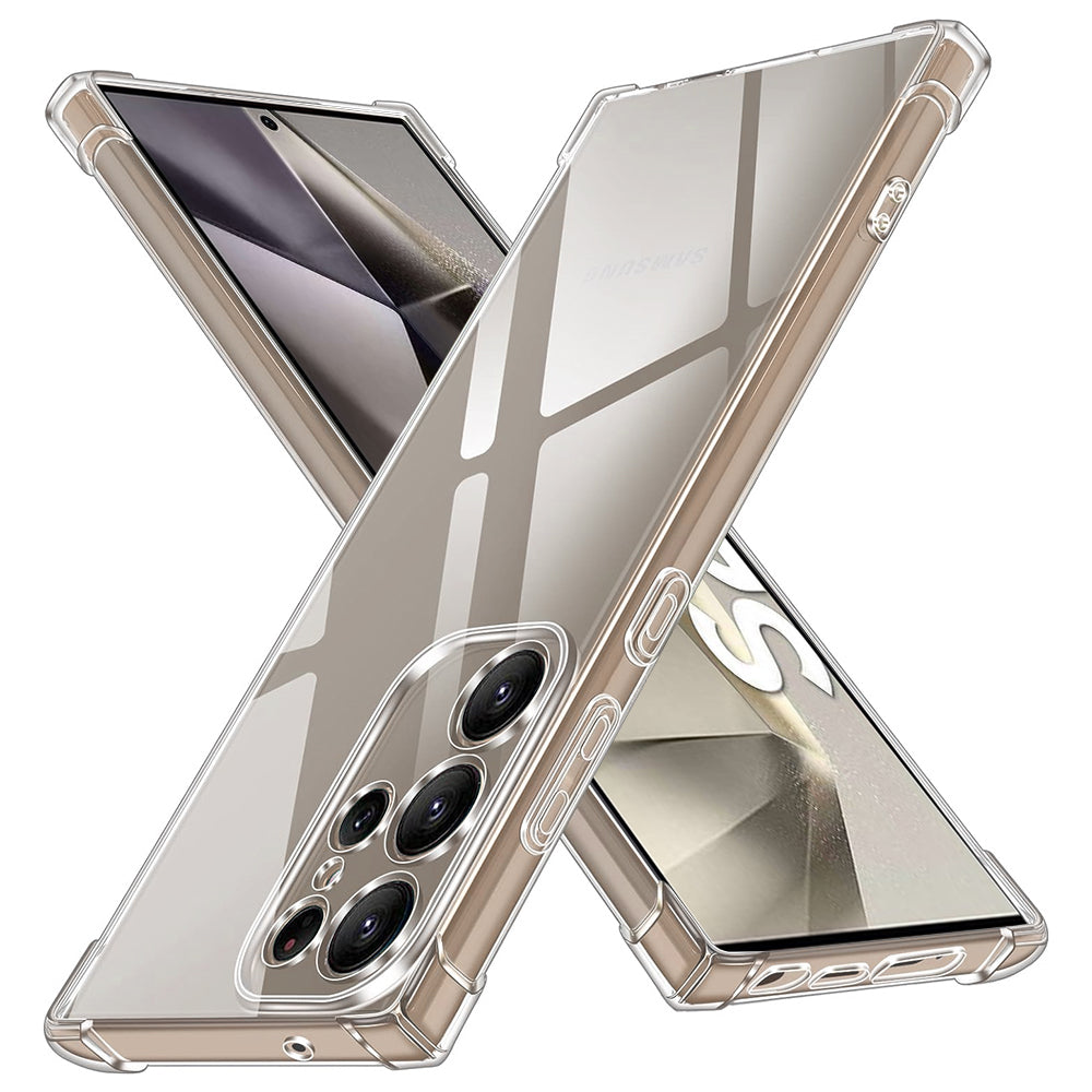Custodia per Samsung Galaxy S24 Ultra S928, Techsuit, Shockproof Clear, Trasparente