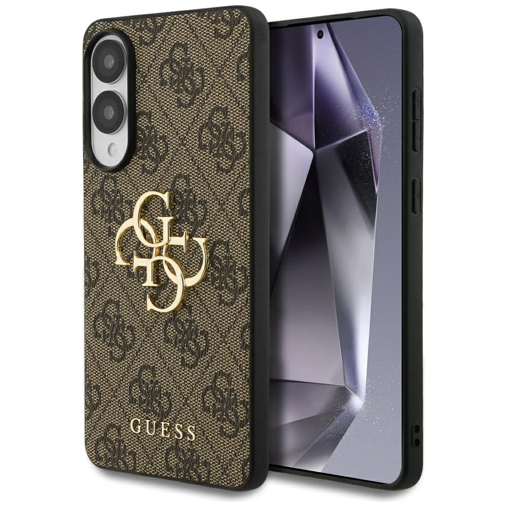 Custodia per Samsung Galaxy S25 Edge S937, Guess, Big 4G Logo Classic, Marrone