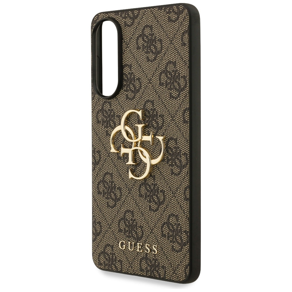 Custodia per Samsung Galaxy S25 Edge S937, Guess, Big 4G Logo Classic, Marrone
