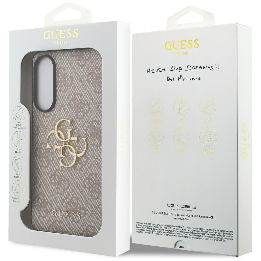Custodia per Samsung Galaxy S25 Edge S937, Guess, Big 4G Logo Classic, Rosa