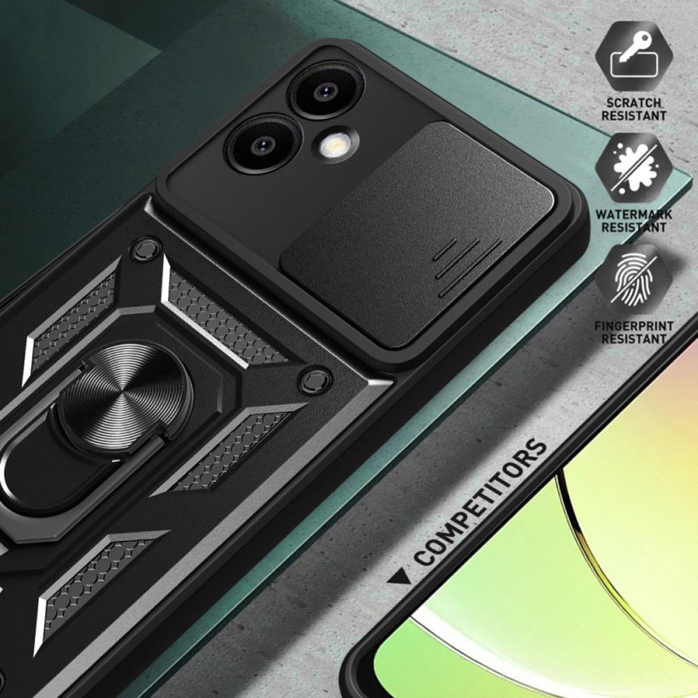Custodia per Samsung Galaxy S25 Edge S937, Techsuit, CamShield, Verde