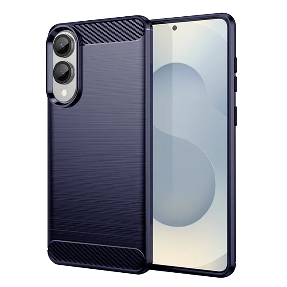Custodia per Samsung Galaxy S25 Edge S937, Techsuit, Carbonio, Blu